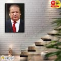 Gift City Presents Nawaz Sharif and Shahbaz Sharif Wall Frame / Wall Clock for Office and Home Decor. 