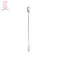 Burr-free Handle Spoon Premium Stainless Steel Bar Spoon for Cocktails Drinks Long Stirring Spoon for Tea Coffee Juice Ice Cream High Quality Drink Stirrers Comfortable Drink Spoon. 