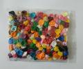 Assorted Mini Satin Rose Ribbon Rosettes Fabric Flowers - 100 Pieces. 