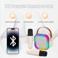 K12 Mini Karaoke Toy Speaker with Wireless Microphone for Kids Girls and Boys Bluetooth Speaker Rechargeable -  Speaker Machine Bluetooth-Compatible Wireless Karaoke Mic Speaker Multi-Compatibility Modes, RGB Lights | Party POP Bluetooth Speaker with Mic. 