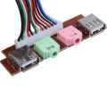 PC Computer USB Port Audio Headset Microphone Cable Support Front Panel. 