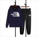 THE NORTH FACE Printed Tracksuit For Mens - Soft & Comfortable Fleece Fabric Hoodies For Men Kangaroo Hooded & Trouser Printed Tracksuit. 