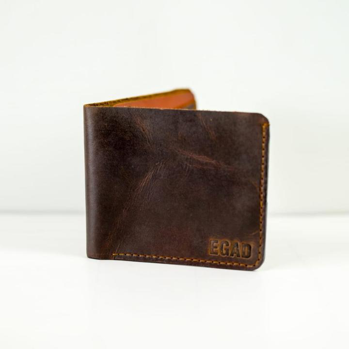 Mens genuine leather handmade wallet