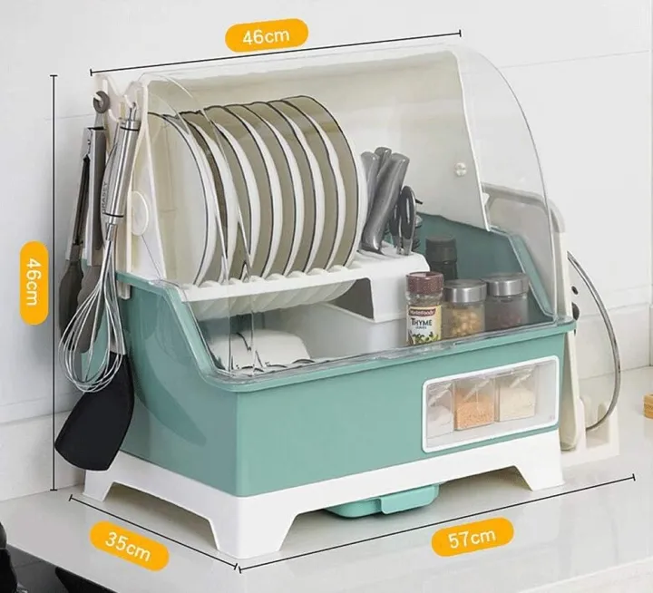 Multipurpose%20Plate%20Rack%20Drying%20Rack%20With%20Cover%20and%20Storage%20Organizer%20-%20Image%203