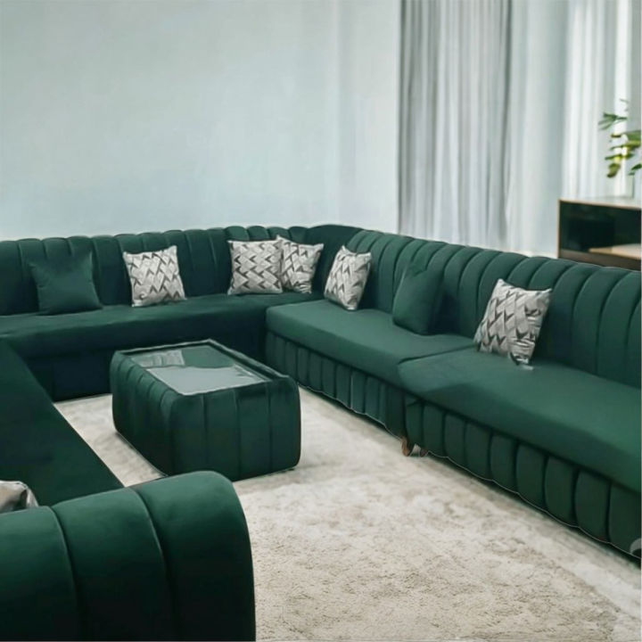 Modern U-Shaped Sectional Sofa Set