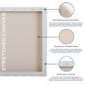 Openness - Pack of 5 – 11x14 Inch Primed Canvases for Painting, 100% Cotton Stretched Canvas, Art Supplies for Acrylic Pouring, Oil Painting and Watercolor, Acid Free Canvas - Art Panel - Small Canvas – Artist. 