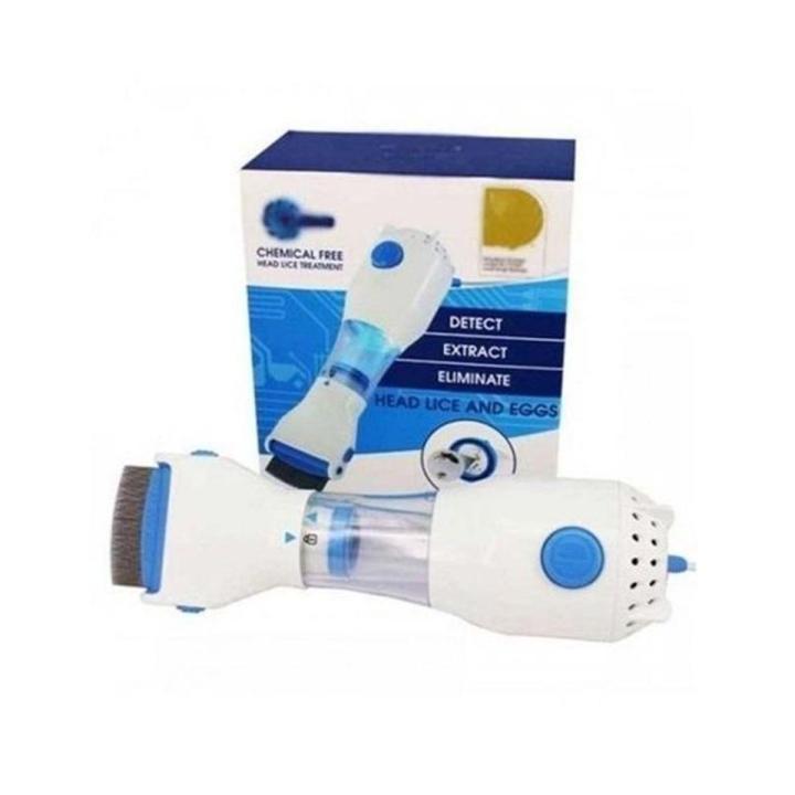 V-Comb - FDA Registered Allergy and Chemical Free Head Lice Treatment - Electric Head Lice Comb - Out Performs Other Head Lice Combs and Lice Shampoo - Removes Lice and Eggs