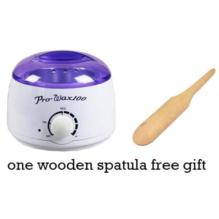 Original Hot Wax Heater of Best High Quality Guaranteed Warmer Machine Pro Wax 100 Wax Machine For Hair Removal with free wooden spatula Daraz.pk