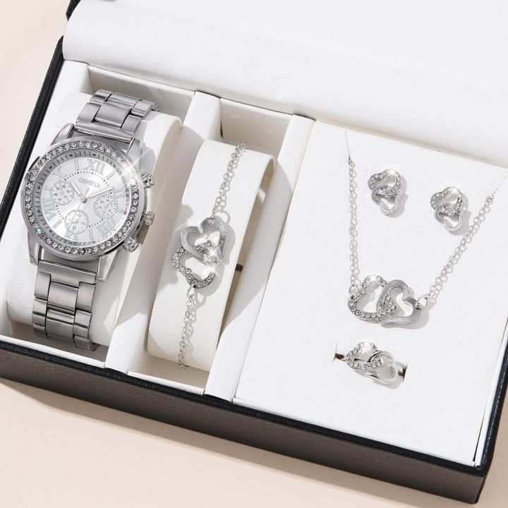 5PCS%20Set%20Luxury%20Fashion%20Women%20Watches%20Rhinestone%20Elegant%20Wristwatch%20Quartz%20Watch%20Ladies%20Clock%20for%20Girl%20NO%20BOX%20-%20Image%205