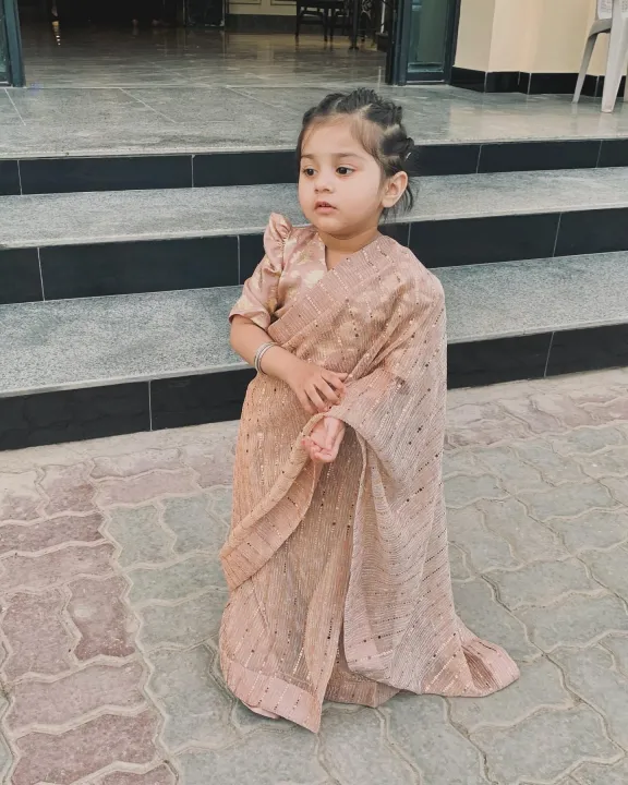 Stitched%20Moonlight%20Saree%20in%20Rose%20Gold%20Color%20-%20Image%202