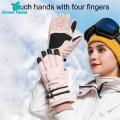 Green Home Warm Gloves Touch Screen Winter Warm Running Sports Gloves. 