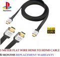 5 Meter HDMI to HDMI Cable Premium Quality High Speed HDMI with (6 Months Replacement Warranty). 
