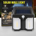 Solar Sensor Light Outdoor Waterproof Double Head Wall Lamp | Motion Sensor LED Security Light | Adjustable Solar Wall Light for Garden Garage Yard | Solar Powered Flood Light for Home Entrance Safety Lighting | Outdoor Motion Light | Security Solar Lamp. 