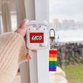 Lego Airpods 3 case with key chain soft transparent airppods 1 2 pro cover. 