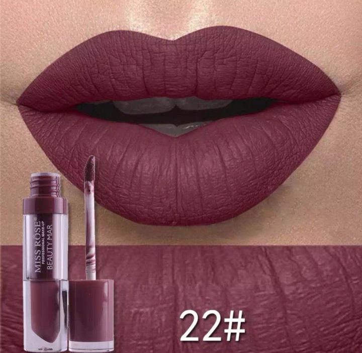 MIISS ROSE LIQUID MATTE LIP GLOSS-MULICOLOR-PROFESSIONAL MAKEUP