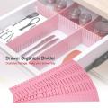 4 pcs Drawer Divider Strips Plastic Storage Organizer Space Saver Partition. 