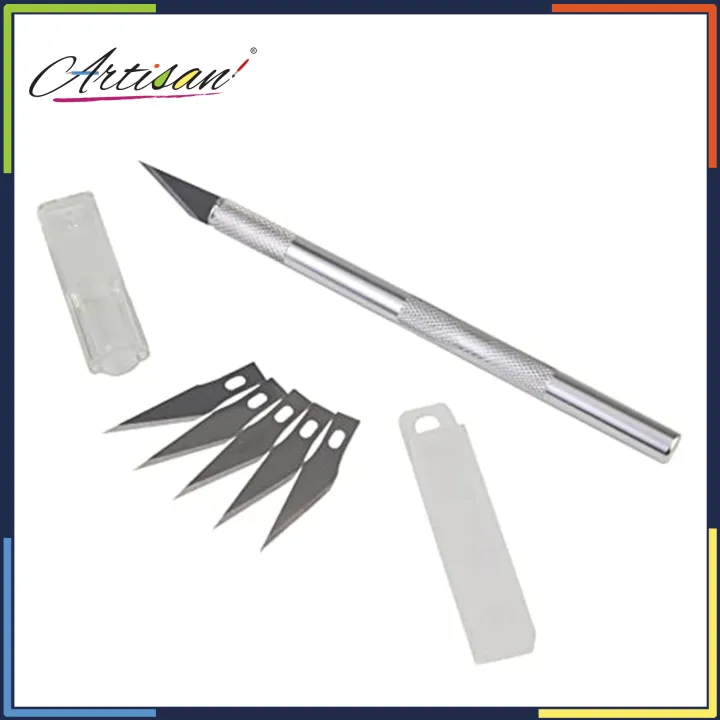 Metal%20Precision%20Paper%20Pen%20Cutter%20Knife%20With%2016%20Spare%20Blades%20-%20Image%206