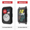 TPU Soft Full Screen Protector Case Shell Edge Frame For Huawei Watch Fit Strap huawei band 6 smart band Protective Bumper Cover Accessories. 