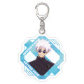 Jujutsu Kaisen Anime Figures Gojo Satoru Geto Suguru Cosplay Acrylic Key Chains SUPER BABY. 