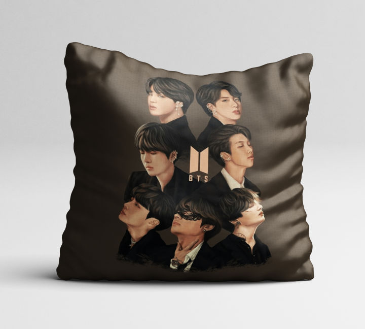 BTS Cushion For Kpop Army Members Soft Pillow with Filler Daraz.pk