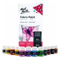 Mont Marte Signature Fabric Paint Set - 12pc x 20ml. 