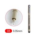 1 Pc The Best Quality Black Technical Graphic Fine Line Drawing Pen Sketch Ink Marker Pens 0.05-0.8mm for Hook Line Painting Pen. 