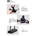 DM-722 Adjustable Microphone And Mobile Teleprompter Stand Desktop for Computer Video Recording with Mic Windscreen Pop Filter Cover. 