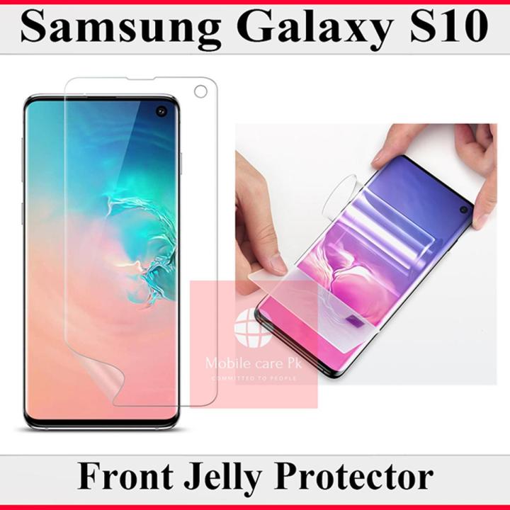 Samsung Galaxy S10 Front Jelly Protector Clear Soft Protection Film Transparent Hydrogel Film Protector For Samsung Galaxy S10