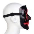 LED Light up Flash EL Wire DJ Party Raver Scary Mask Halloween Costume Cosplay. 