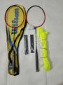 Badminton Racket Pair (Free Net+Plastic Shuttle+Grip Pair). 