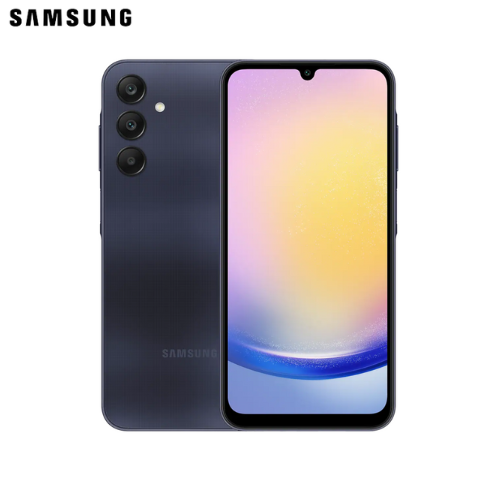 Samsung A25 5G - 6.5 Inches Super AMOLED Display -  8GB RAM 256GB ROM -  13MP Front Camera  - 50MP+8MP+2MP Triple Rear Camera - Dual SIM - USB Type-C - 5000 mAh, non-removable - 1 Year Warranty