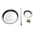 Backflow Steel Incense Burner Holder Plate Sandalwood Coils Aroma Cones r. 