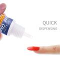 Pack of 5 Artificial Nails Glue MAGIC ARMOR Nail Glue for Acrylic Nails, Professional Nail Tip Glue Nail Glue for Press On Nails False Nails Fake Nails Tips Glue Adhesive Glue for Acrylic Art Broken Long Lasting  3g. 