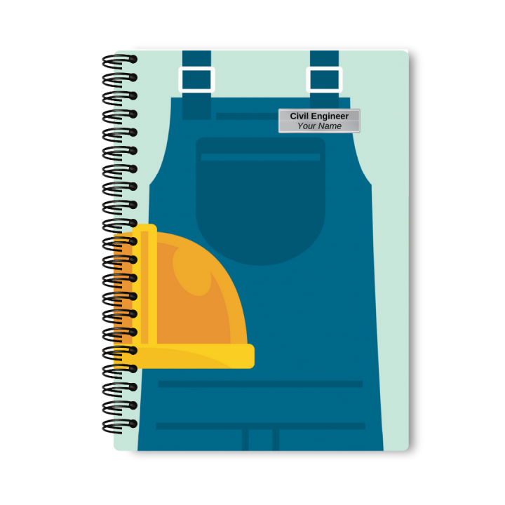 Personalized Engineer Notepad Mayfair Moments - Civil Engineer Notebook | Custom A4 Size Notebook 200 ...