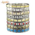 Hapiship Women Man Fashion Style Jewelry Heart Flower Butterfly Cross Dolphins Stainless Steel Elastic Bracelet Bangle ST00. 
