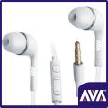 AVA B5 HIGH QUALITY FINISHING HANDS FREE HEADPHONE HANDSFREE EARPHONE WITH MIC, EXTRA SOUND WIRED EARPHONES SPORT IN EAR DEEP BASS STEREO EARBUDS EARPHONES HANDFREE FOR ALL SMARTPHONES ANDROID & IOS, WHITE. 