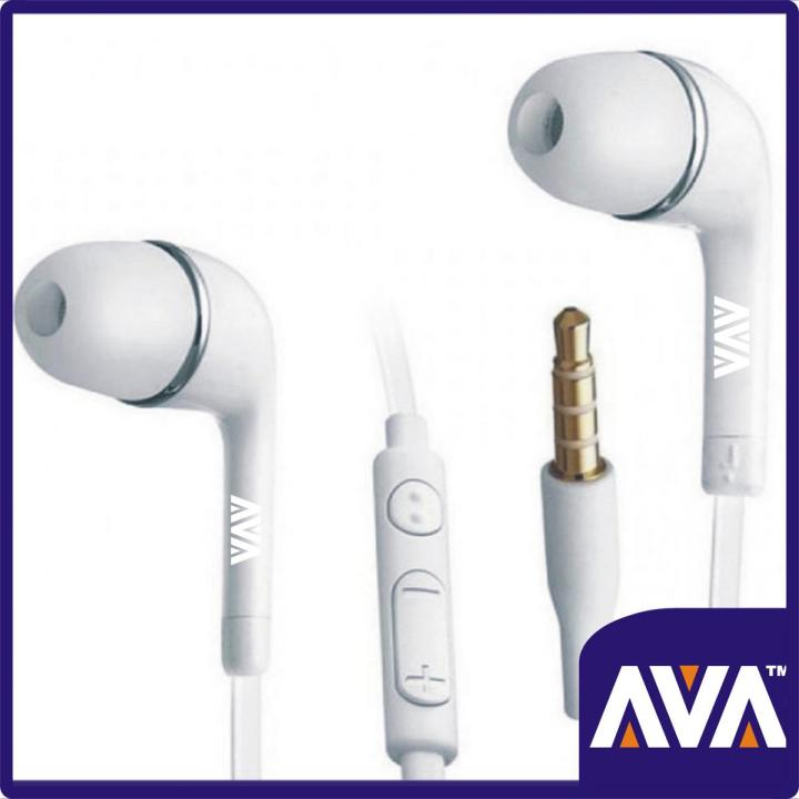 AVA B5 HIGH QUALITY FINISHING HANDS FREE HEADPHONE HANDSFREE EARPHONE WITH MIC, EXTRA SOUND WIRED EARPHONES SPORT IN EAR DEEP BASS STEREO EARBUDS EARPHONES HANDFREE FOR ALL SMARTPHONES ANDROID & IOS, WHITE