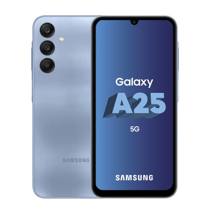 Samsung A25 5G - 8GB RAM 256GB ROM - 6.5 Inches Super AMOLED Display -  13MP Front Camera  - 50MP+8MP+2MP Triple Rear Camera - Dual SIM - 5000 mAh, non-removable