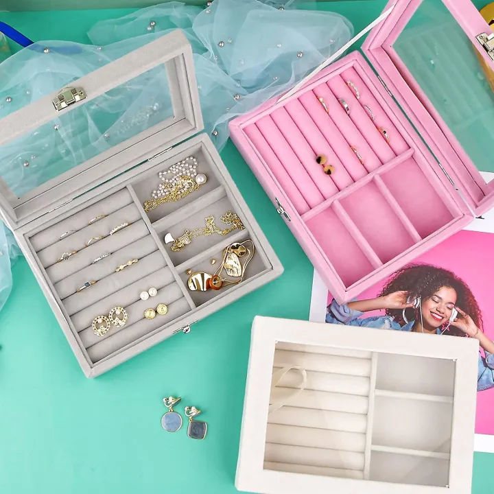 Jewelry%20Storage%20Organizer%20Velvet%20Drawer%20Tray%20Acrylic%20Jewelry%20Box%20Display%20Holder%20Case%20for%20Necklace%20Earring%20Bracelet%20Watch%20(beige,%20white,%20pink,%20black%20with%20lid)%20/%20Jewelry%20Box,%203%20Grids%20Women's%20Jewelry%20Organizer,%20Velvet%20Jewelry%20Organizer%20-%20Image%202