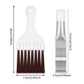 3 Pieces Air Conditioner Condenser Fin Comb, Fin Cleaning Brush Air Conditioner Fin Cleaner Refrigerator Coil Cleaning Whisk Brush Metal Fin Eator Radiator Repair Tool. 