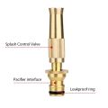 High Pressure Hose Nozzle Adjustable Garden Sprayer Power Spray Nozzle Brass Water Hose Nozzles for Garden. 
