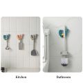 Palm Mop Clip Punch-Free Thumbs Up Shape Key Chain Bathroom Holder Strong Self-Adhesive Wall Hooks Kitchen Storage Decor. 