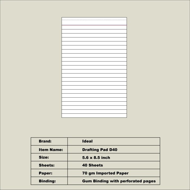 Drafting%20Pad%20D40%20-%20Pack%20of%202%20Pcs%20-%20Size%20A5%20-%20Imported%20Paper%20-%20Image%202