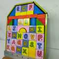 Building Blocks - Wooden Blocks - 46 Pieces - Educational Alphabet Blocks - Learning Blocks. 