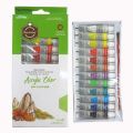 Acrylic Colours Paints Pack Of 12. 