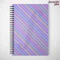 Favourite Plus Colorful Dotted Lines Custom Printed A5 University Notebook Personalized Customized Cute Spiral Notebooks. 