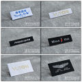 Random woven clothing labels tags for clothes,customized garment bags name main label tag(least 1000 pcs to customized). 