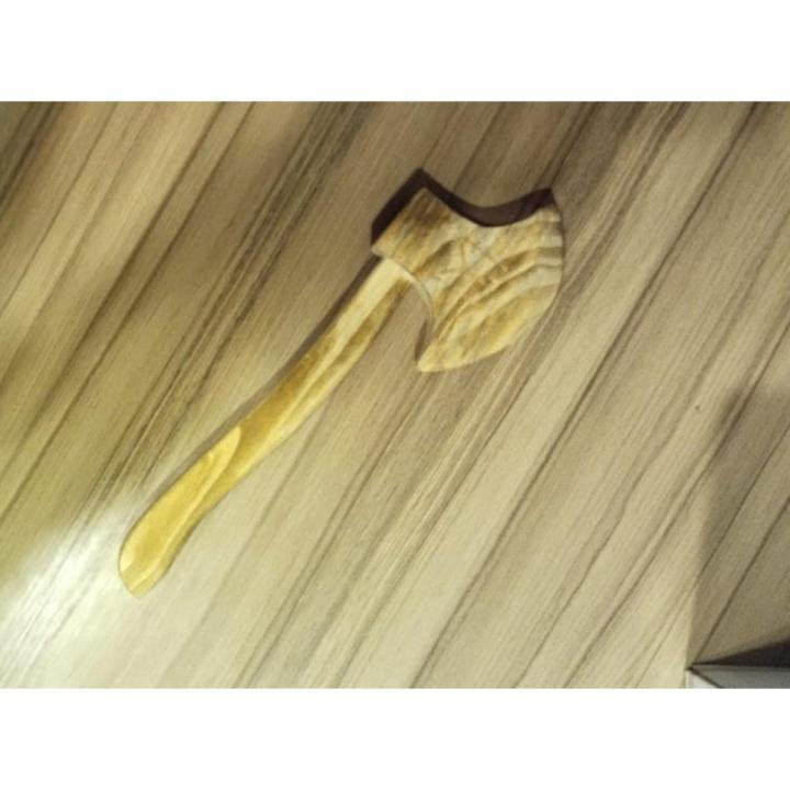 Kids Toy Handmade Wooden Axe -Toy Hatchet - Ertugrul Wood Axe - Turgut Axe -IYI Toys - Game of Throne - Soft Edges- Safe for Kids