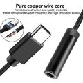 3Pcs Type C to 3.5mm Headphone Audio Adapter,USB-C to 3.5mm Female AUX Microphone Connector Cable for Motorola Moto Z, Le 2/Le Pro 3,Not Fit for HTC and Pixel(Black). 