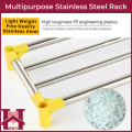 5 Layers High Quality Multipurpose & Multiuse Stainless Steel Rack Usage as Shoes Rack, Kitchen Rack, Bathroom Rack and more. 